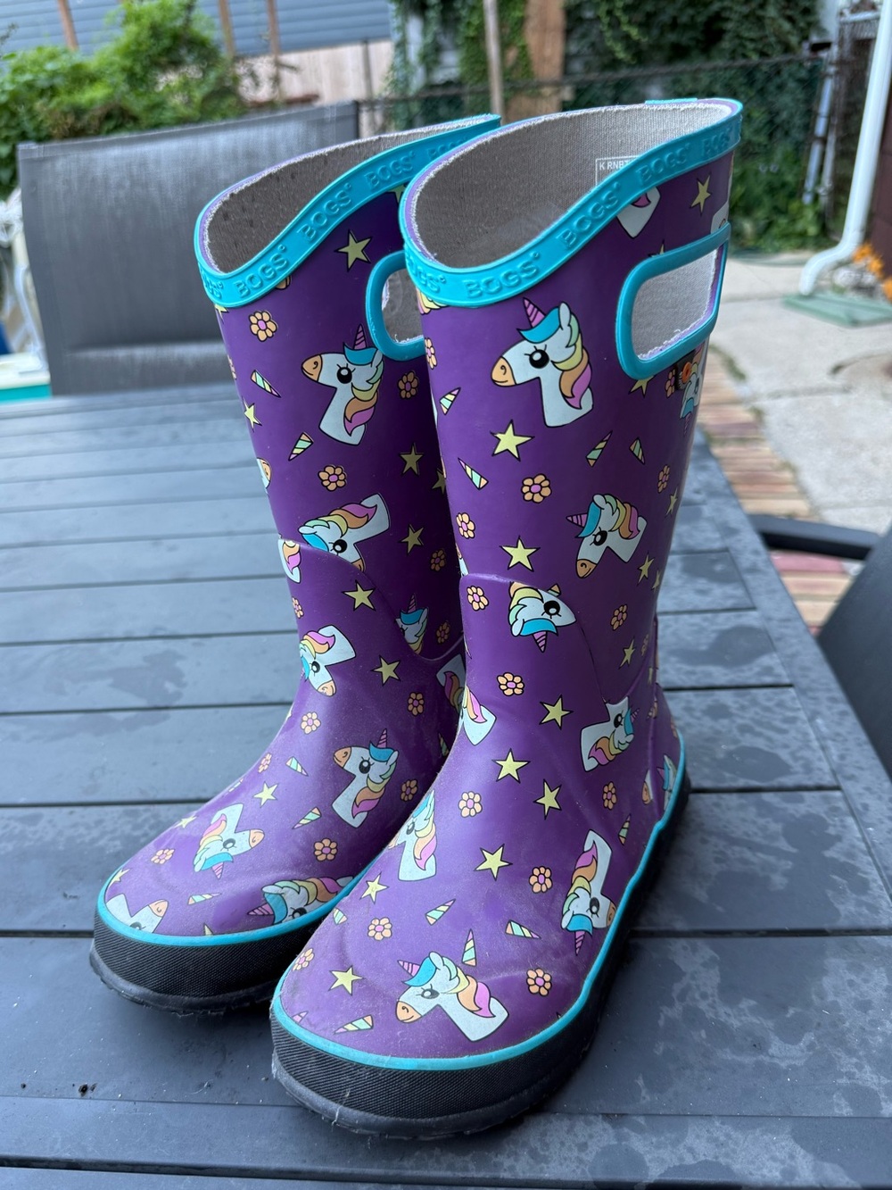 Bogs Kids Purple Unicorn Boots - Size 2
